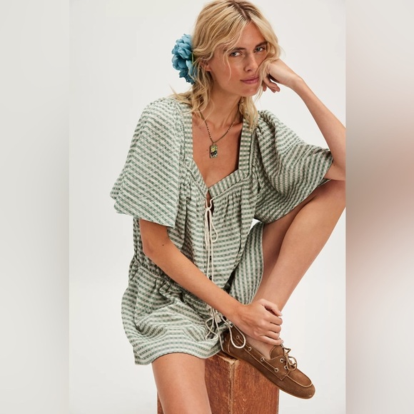 Free people County Line Plaid Romper - Picture 5 of 10